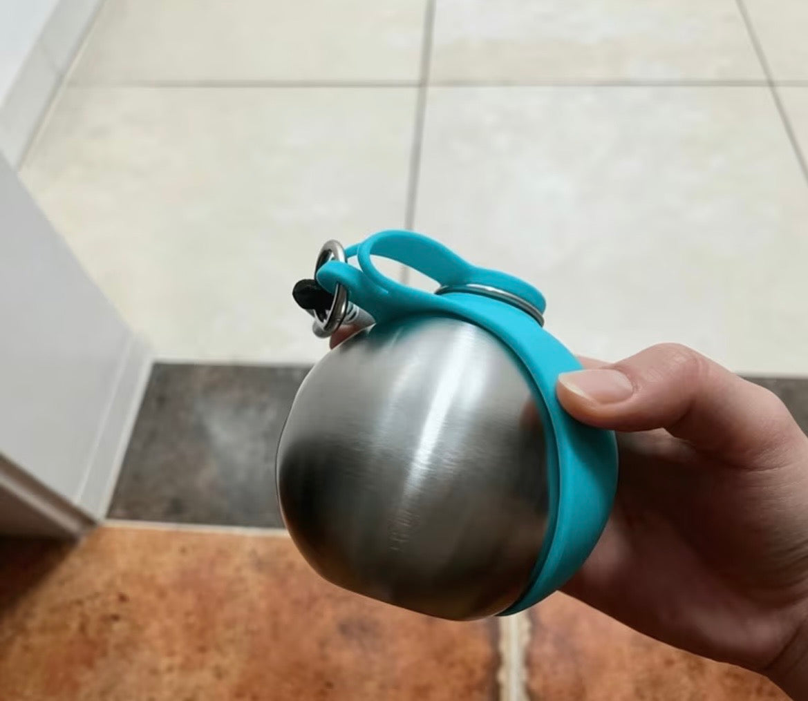 Pawflow 2-in-1 Dog Water Bottle Stainless Steel